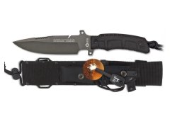 K25 Nôž taktický s pevnou čepeľou MA31830 - čierny