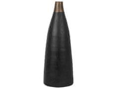 Beliani Dekoratívna keramická váza čierna EMONA