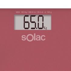 SOLAC Váha , PD7624, osobné, ultra plochá, tvrdené sklo, automatické vypnutie, digitálny displej