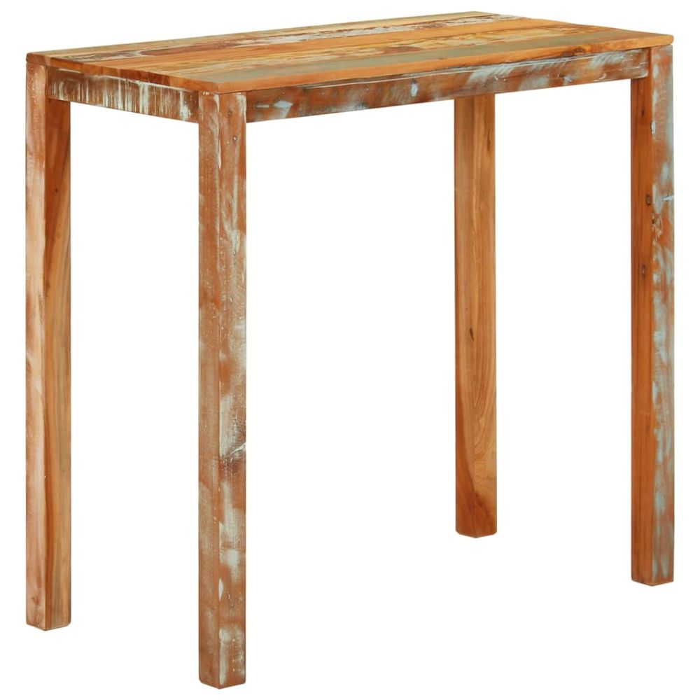 shumee Barový stôl 112x55x108 cm masívne recyklované drevo