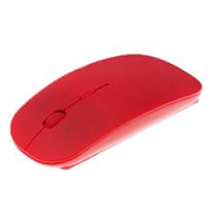 Northix 2,4 GHz bezdrôtová myš – super tenký dizajn – červená 