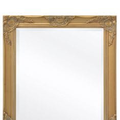Vidaxl Nástenné zrkadlo v barokovom štýle, 140x50 cm, zlaté