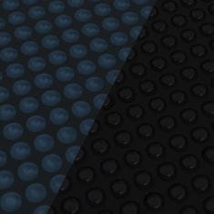 Vidaxl Plávajúca solárna bazénová fólia z PE 1200x600 cm čierna a modrá