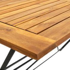 Petromila vidaXL Skladací záhradný stôl 120x70x74 cm, akáciový masív