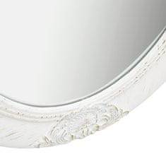 Vidaxl Nástenné zrkadlo v barokovom štýle 50x70 cm biele