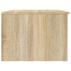 Vidaxl Konferenčný stolík biely a sonoma 102x50x36 cm spracované drevo