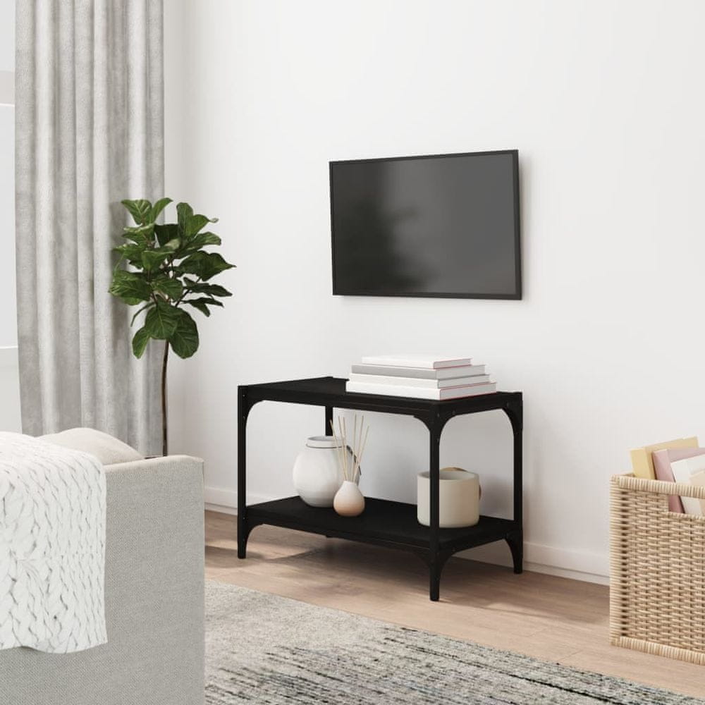 Vidaxl TV skrinka čierna 60x33x41 cm spracované drevo