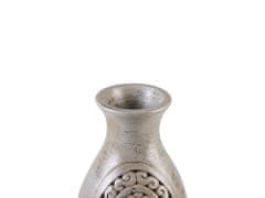 Beliani Dekoratívna váza sivá MEGARA