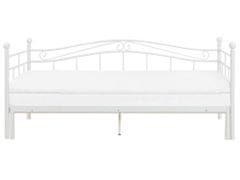 Beliani Kovová posteľ 80 x 200 cm biela TULLE