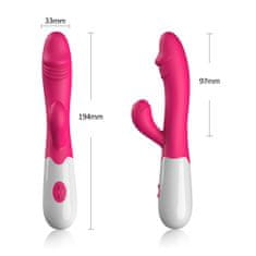 Inny Vibrátor - dvojitý masážny prístroj pre ženy Ružový