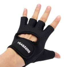 Northix Tréningové rukavice | Navrhnuté pre maximálnu cirkuláciu vzduchu - čierna 