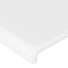 shumee Čelo postele biele 90x5x78/88 cm umelá koža