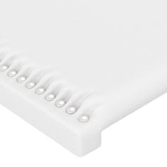 shumee Čelo postele biele 144x5x78/88 cm umelá koža