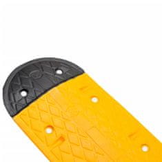 Vidaxl Spomaľovač žlto-čierny 129x32,5x4 cm guma