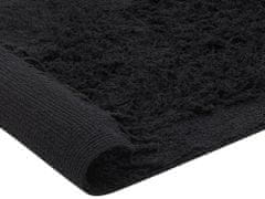 Beliani Bavlnený koberec 80 x 150 cm čierny BITLIS