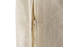Beliani Bavlnený vankúš so strapcami 40 x 60 cm béžový CERINTHE