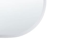 Beliani Nástenné LED zrkadlo 120 x 60 cm strieborné CHATEAUROUX