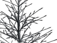 Beliani Vonkajšia LED dekorácia stromček 150 cm čierna IKOLA