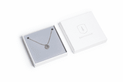 BeWooden dámska náhrdelník s dreveným detailom Lini Necklace Circle stříbrná