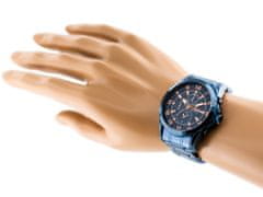 Gino Rossi Pánske analógové hodinky s krabičkou Allesio tmavomodrá