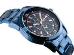 Gino Rossi Pánske analógové hodinky s krabičkou Allesio tmavomodrá