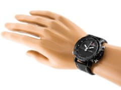 NaviForce Pánske analógové a digitálne hodinky s krabičkou Velteil čierna