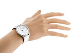 Gino Rossi Dámske analógové hodinky s krabičkou Eava biela