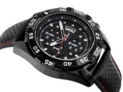 Gino Rossi Pánske hodinky - (Zg113a) Black/Red + Box