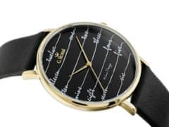 Gino Rossi Dámske analógové hodinky s krabičkou Vasrin čierna