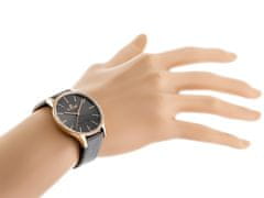 Gino Rossi Dámske analógové hodinky s krabičkou Enol sivá