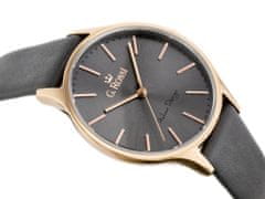 Gino Rossi Dámske analógové hodinky s krabičkou Enol sivá