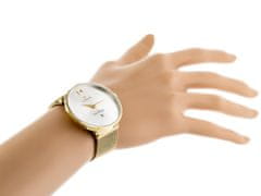 Gino Rossi Dámske analógové hodinky s krabičkou a magnetickým zapínaním Livren zlatá