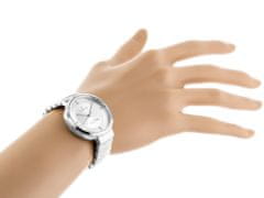 Gino Rossi Dámske analógové hodinky s krabičkou Croltar strieborná