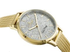 Gino Rossi Dámske analógové hodinky s krabičkou Renia zlatá
