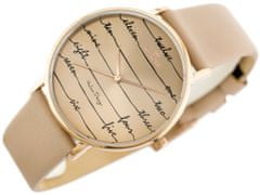 Gino Rossi Dámske analógové hodinky s krabičkou Isia zlatá