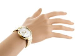Gino Rossi Dámske analógové hodinky s krabičkou Croltar zlatá