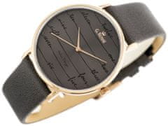 Gino Rossi Dámske analógové hodinky s krabičkou Isia čierna