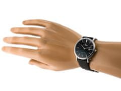 Gino Rossi Pánske analógové hodinky s krabičkou Irler čierna