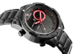 NaviForce Pánske hodinky – Nf9120 (Zn062c) – čierna/červená