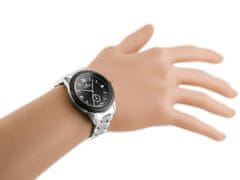 Gino Rossi Dámske analógové hodinky s krabičkou Pelti strieborná