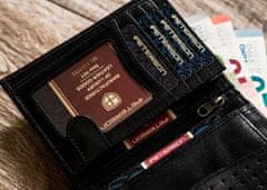 Peterson Pánska kožená peňaženka Samaki čierna univerzálny