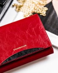 Peterson Dámska kožená peňaženka Kaskinen červená univerzálny