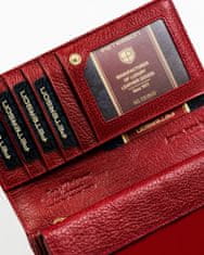 Peterson Dámska kožená peňaženka Harjavalta červená, šedá univerzálna