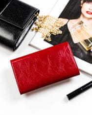 Peterson Dámska kožená peňaženka Szob červená, čierna univerzálna