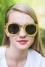 Oem dámske slnečné okuliare Oválny Vintage zlatá