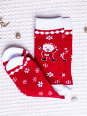 Star Socks Pánske vzorované ponožky Santa červená 35-38