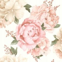 Polami Papierové tapety ružové kvety 10mb