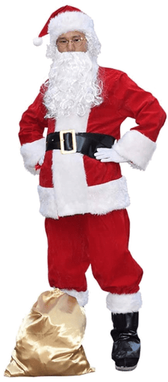 Korbi Oblečenie Santa Clause, 10 kusov Oblečenie Santa Clause, veľkosť L