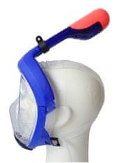 ACRAsport Celotvárová potápačská maska so šnorchlom veľkosť L modrá