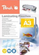 Peach laminovacia fólia A3 (303x426mm), 125mic, lesklé, 25ks